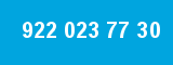 922 023 77 30 922 023 77 30